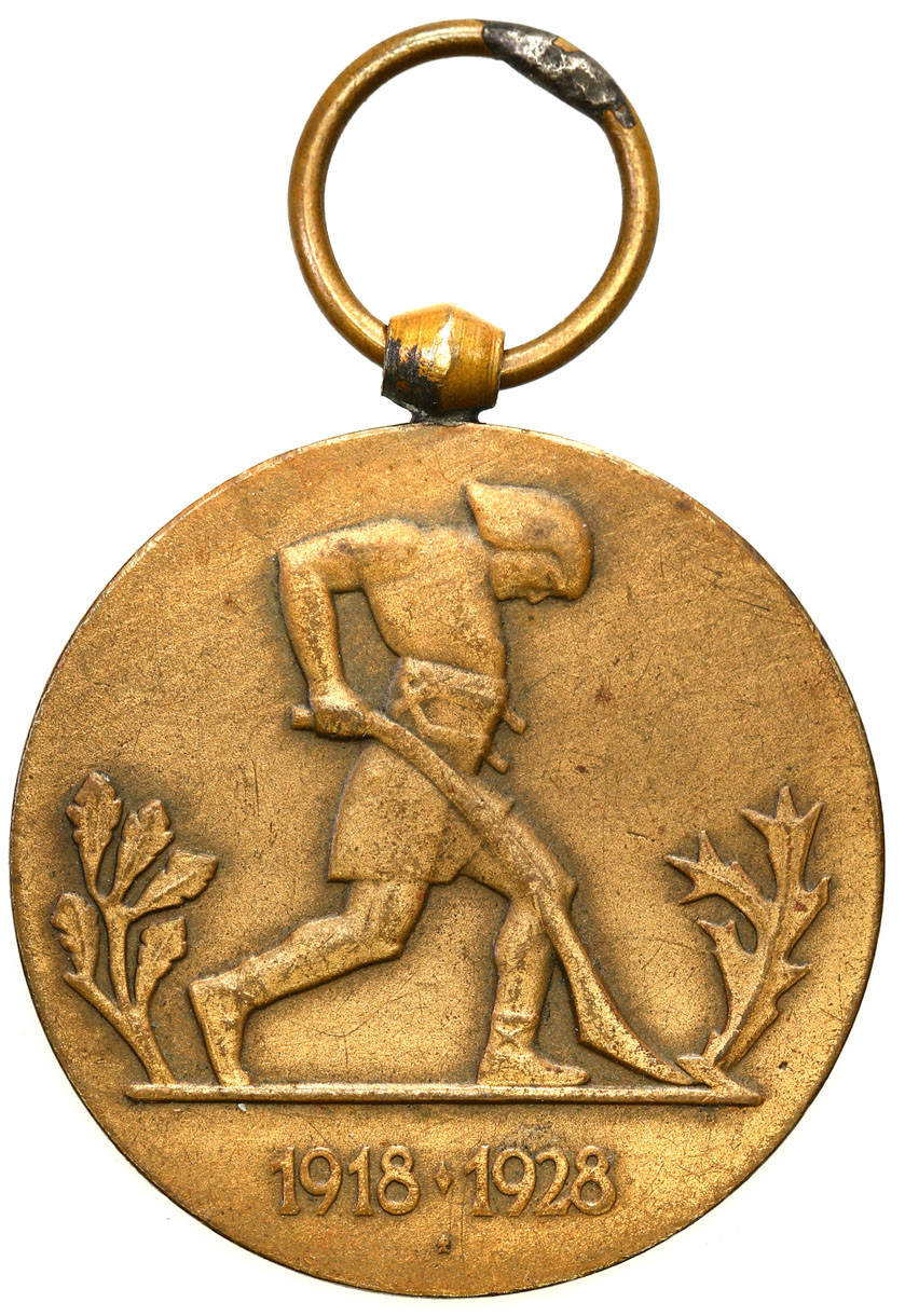 Medal Dziesięciolecia Odzyskanej Niepodległości 1928, brąz